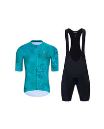 HOLOKOLO maillot corto y pantalón corto - RUSTLE - turquesa/negro